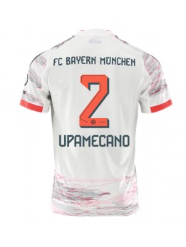 Billige Bayern Munich Dayot Upamecano #2 Bortedrakt 2025-26 Kortermet